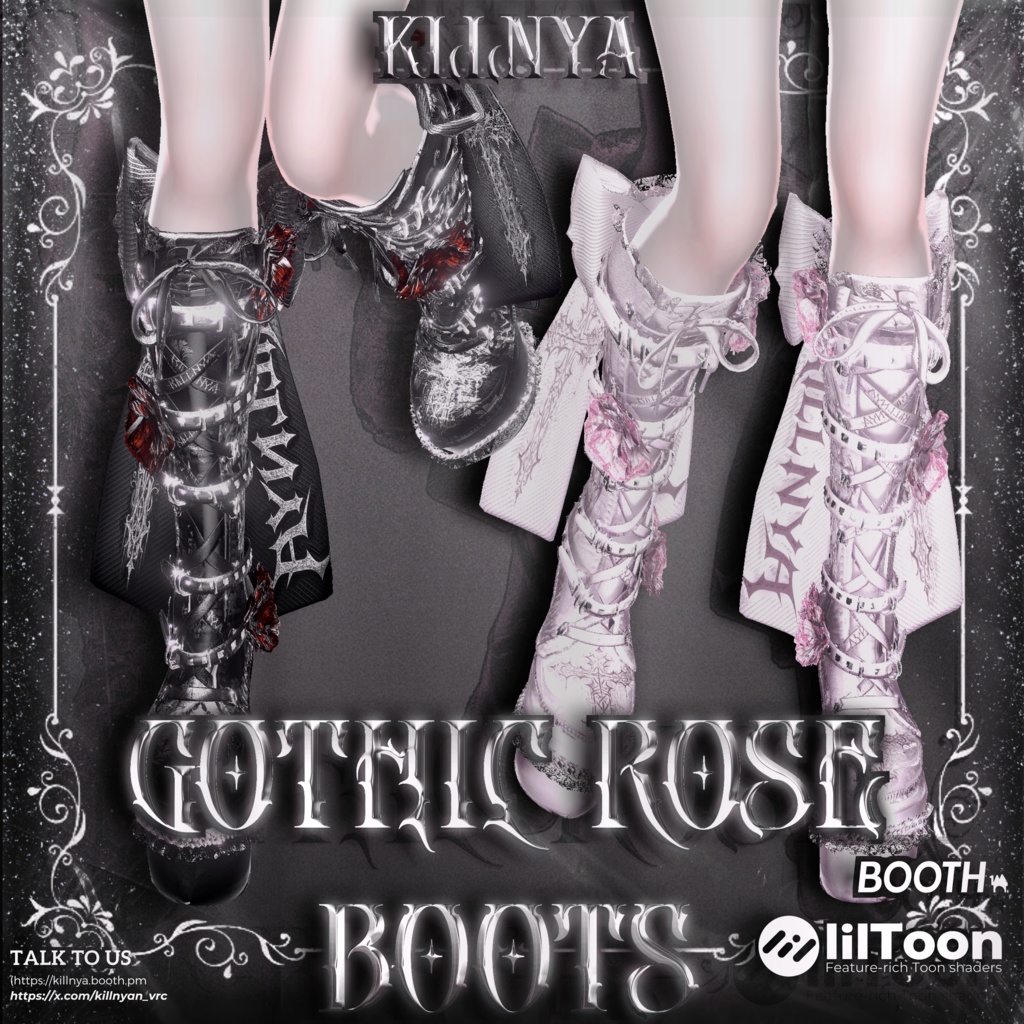 ‼️セール中💥‼️  🥀GOTHIC ROSE BOOTS🥀