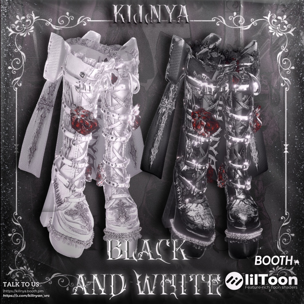 ‼️セール中💥‼️  🥀GOTHIC ROSE BOOTS🥀