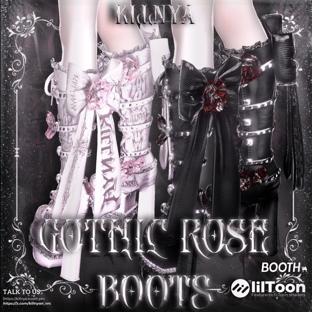 ‼️セール中💥‼️  🥀GOTHIC ROSE BOOTS🥀