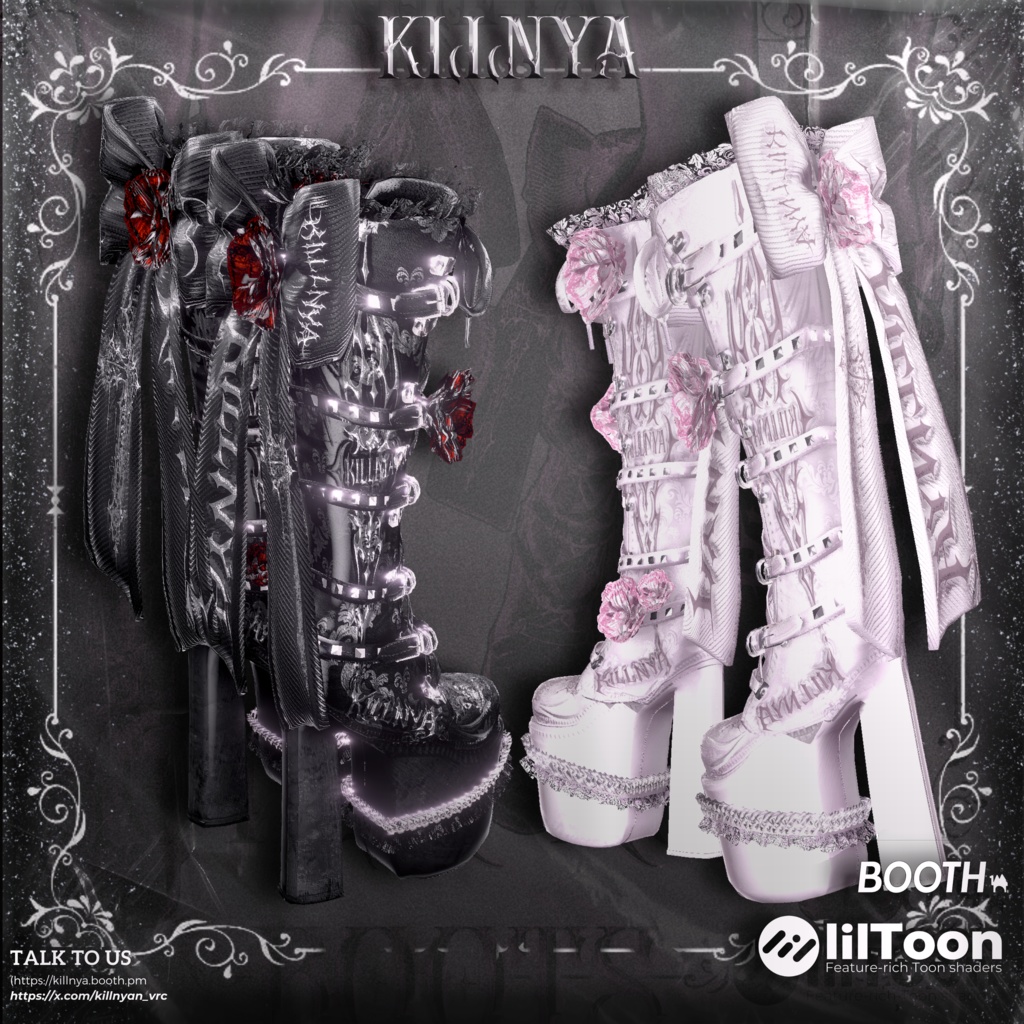 ‼️セール中💥‼️  🥀GOTHIC ROSE BOOTS🥀