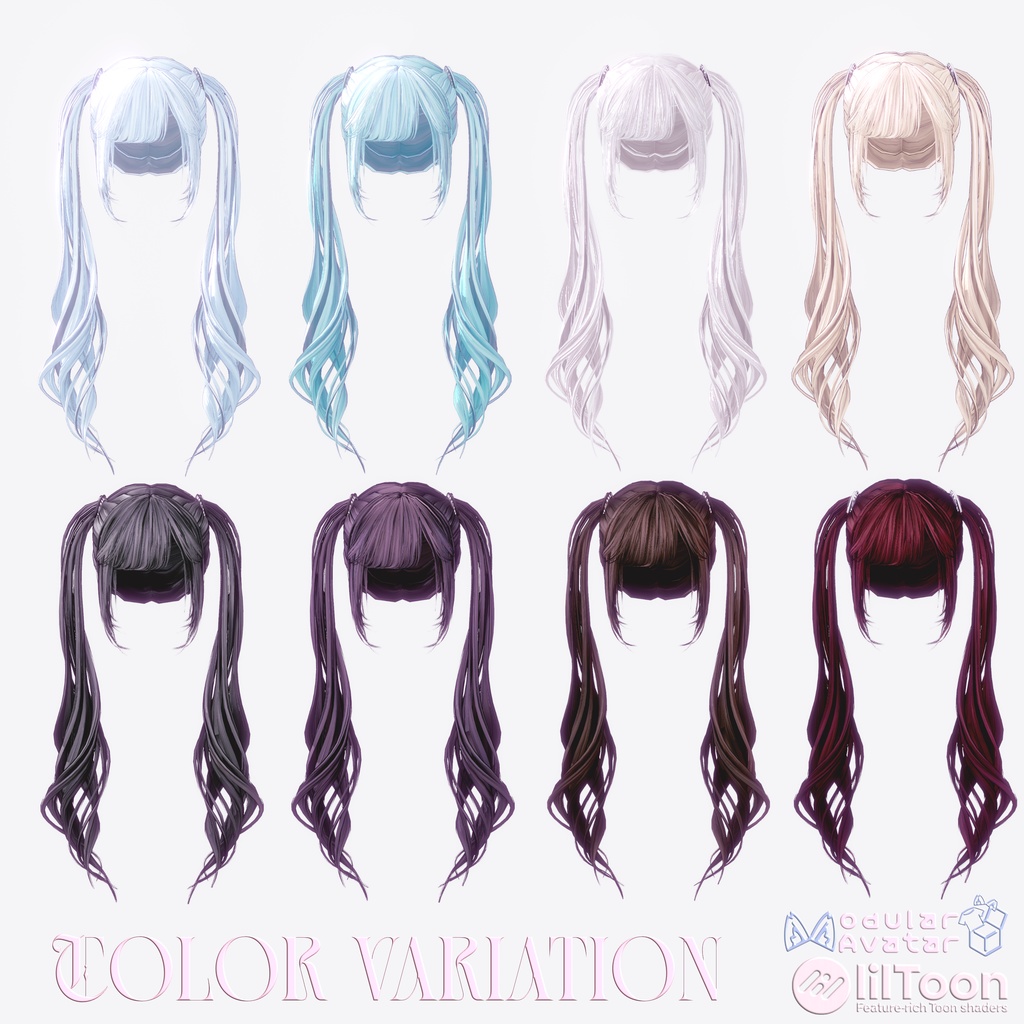 セール中‼️【18アバター対応】♡2WAY TWINTAIL♡