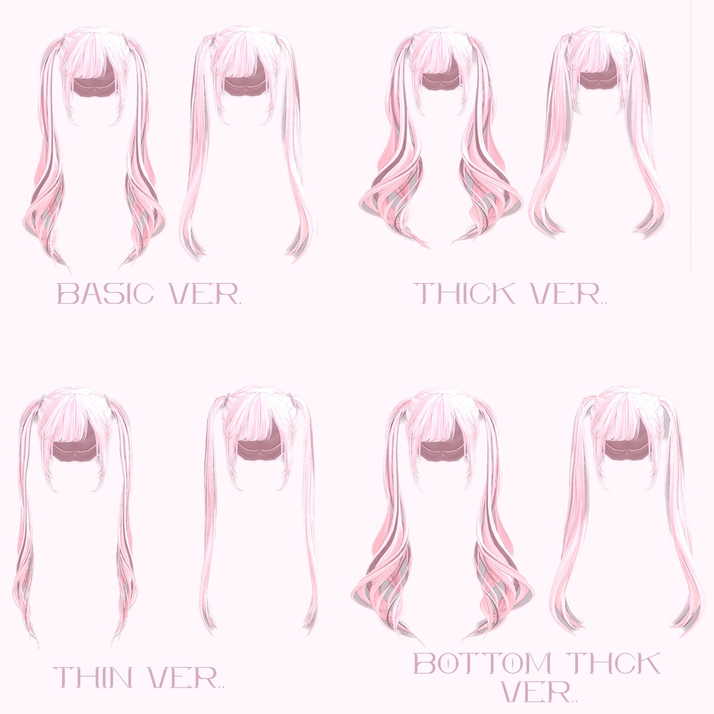 セール中‼️【18アバター対応】♡2WAY TWINTAIL♡