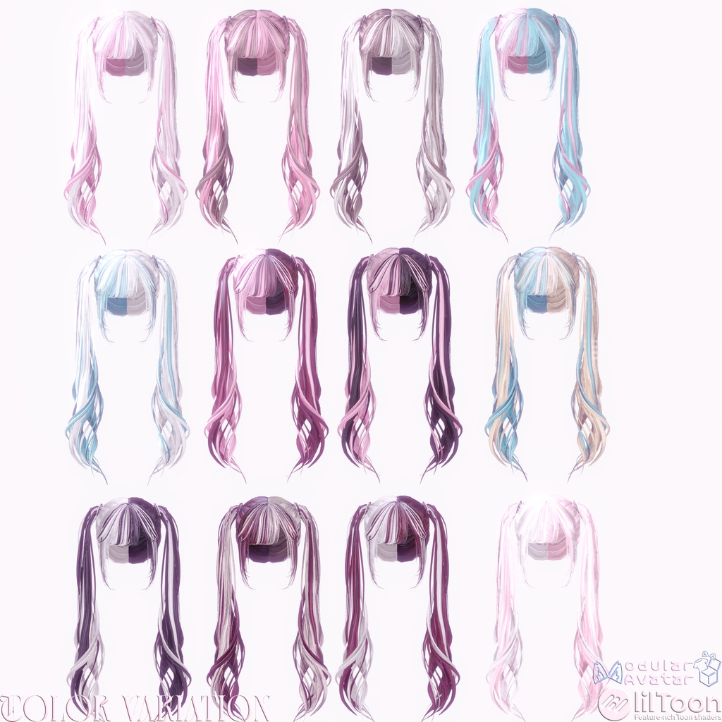 セール中‼️【18アバター対応】♡2WAY TWINTAIL♡