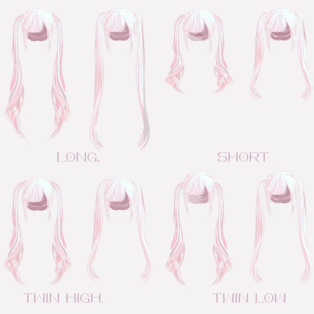 セール中‼️【18アバター対応】♡2WAY TWINTAIL♡