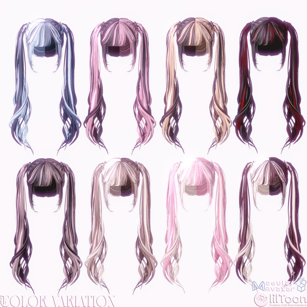 セール中‼️【18アバター対応】♡2WAY TWINTAIL♡