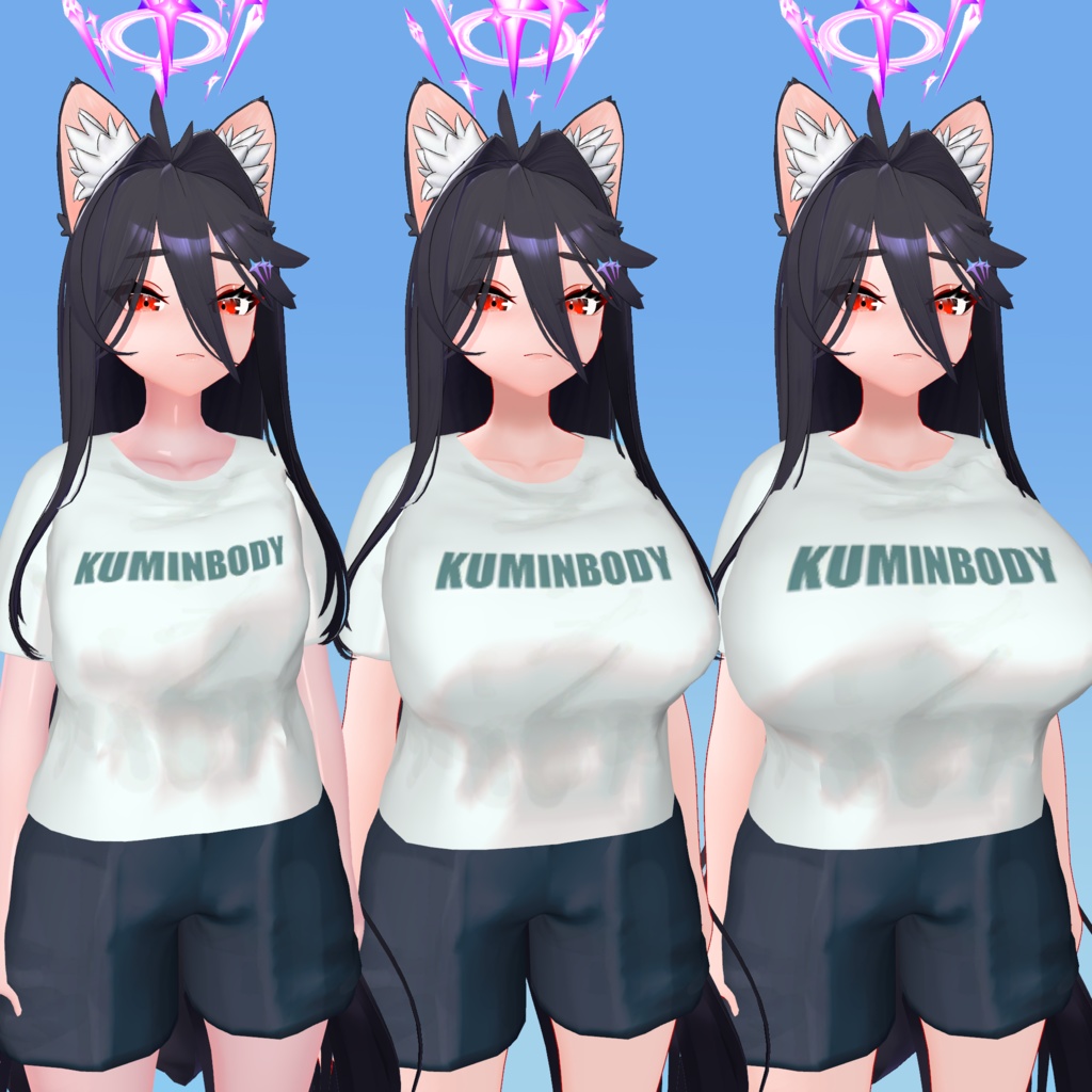 【無料】白T×ショートパンツ【KUMINBODY】