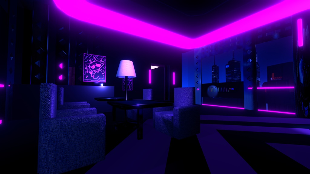 [VRChatワールド]CyBAR PINK[Barイベント向け] - もっちり探検隊 - BOOTH