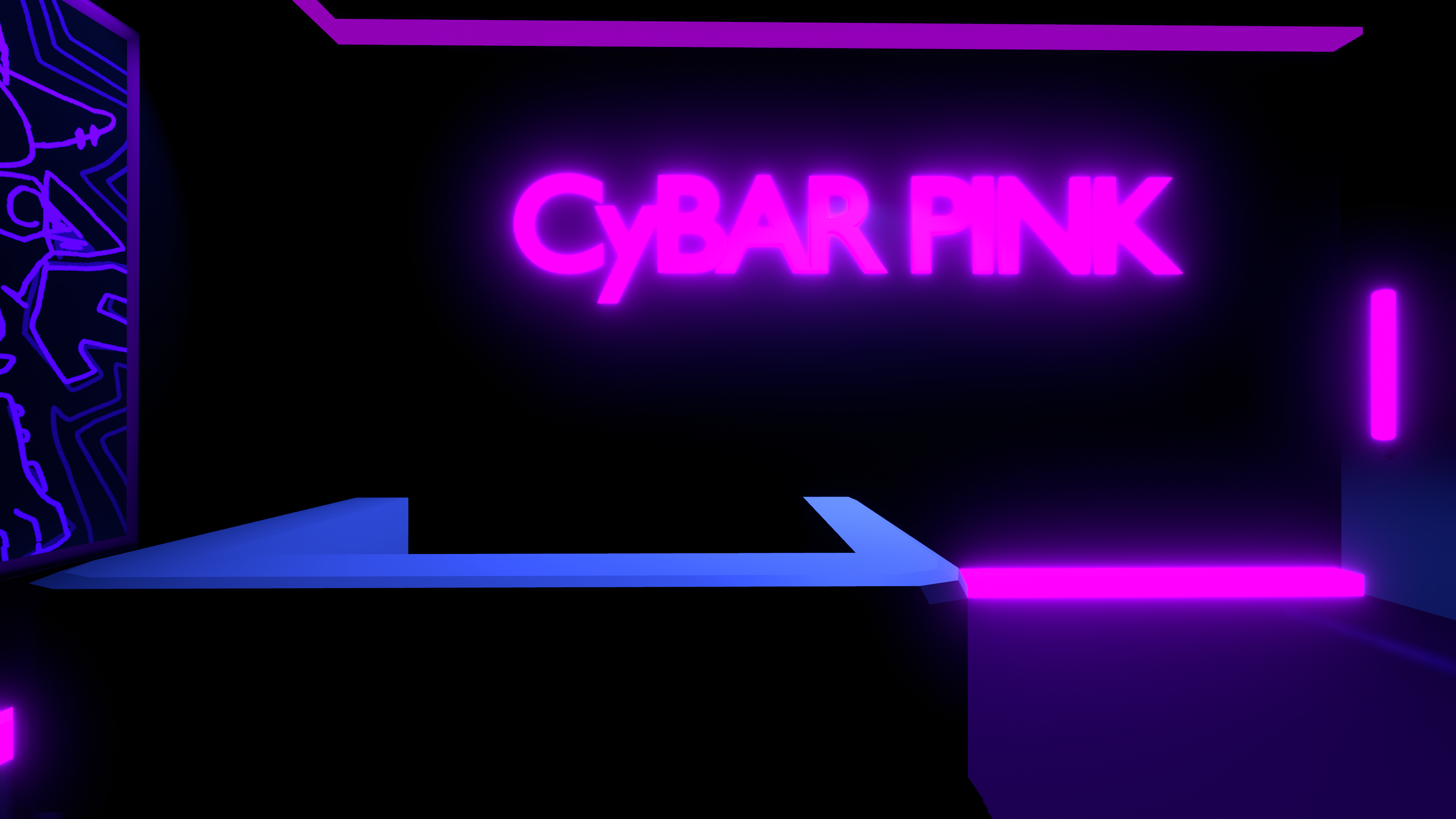 [VRChatワールド]CyBAR PINK[Barイベント向け] - もっちり探検隊 - BOOTH