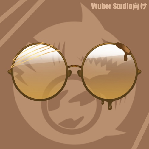 【Live2Dアイテム】バレンタイン丸メガネ