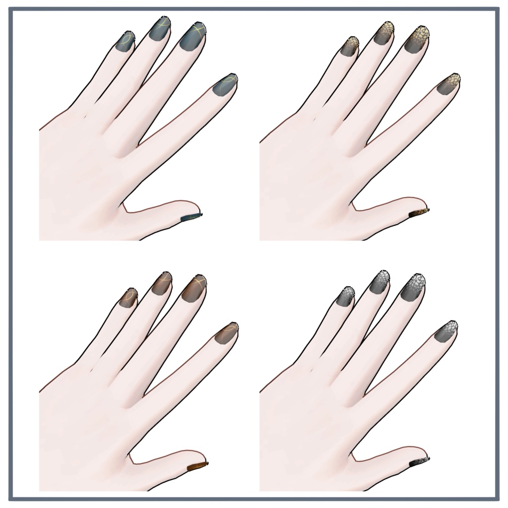 【無料版あり】【アイザラさん専用】 ネイルテクスチャ 全10種