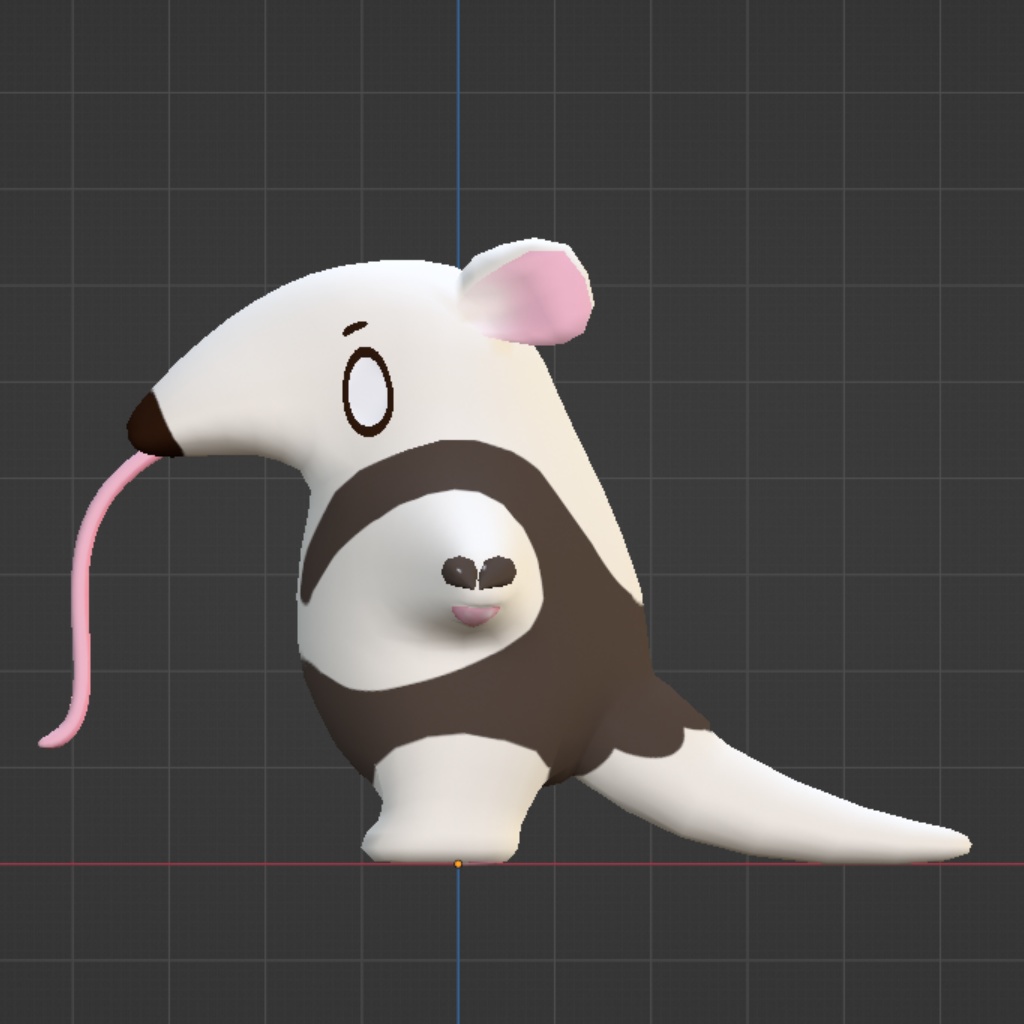 ミナミコアリクイのテトラくん【Quest対応 3Dモデル】