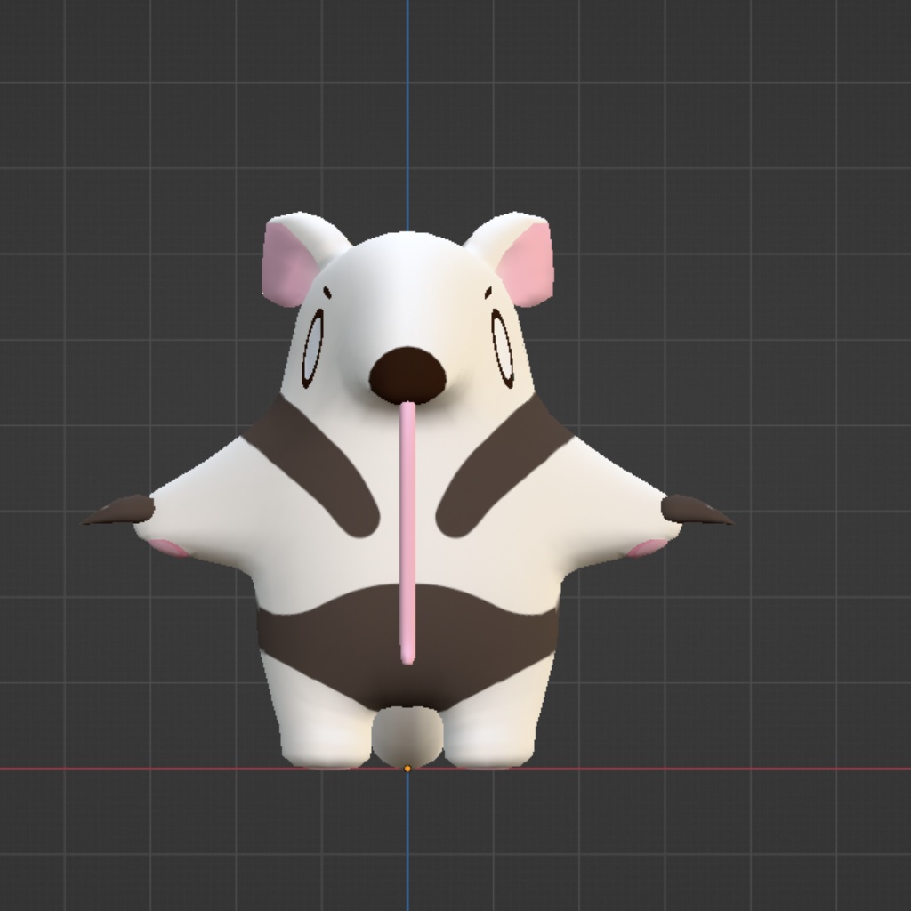 ミナミコアリクイのテトラくん【Quest対応 3Dモデル】