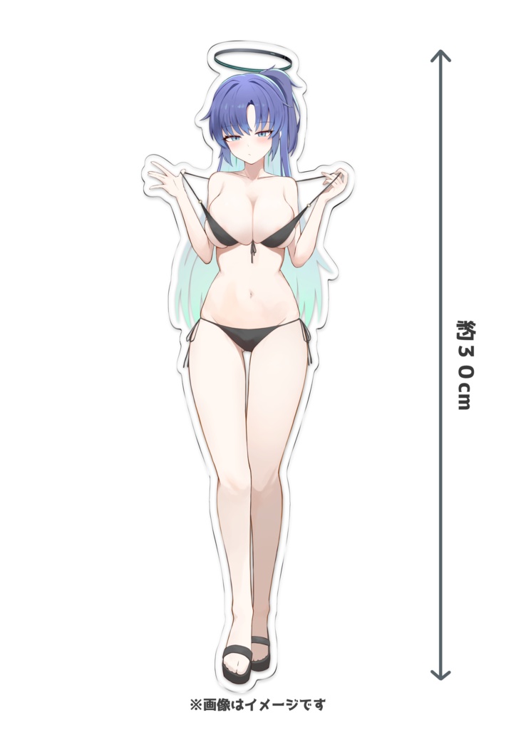 早瀬ユウカBIGアクリルスタンド(黒ビキニ)