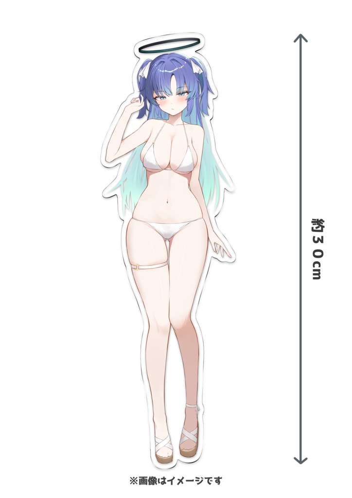 早瀬ユウカBIGアクリルスタンド(白ビキニ)