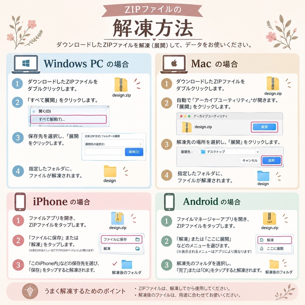 Terracotta Floral|秋色ボタニカル デジタルペーパー 8枚セット|シームレスパターン|ジャンクジャーナル・コラージュ