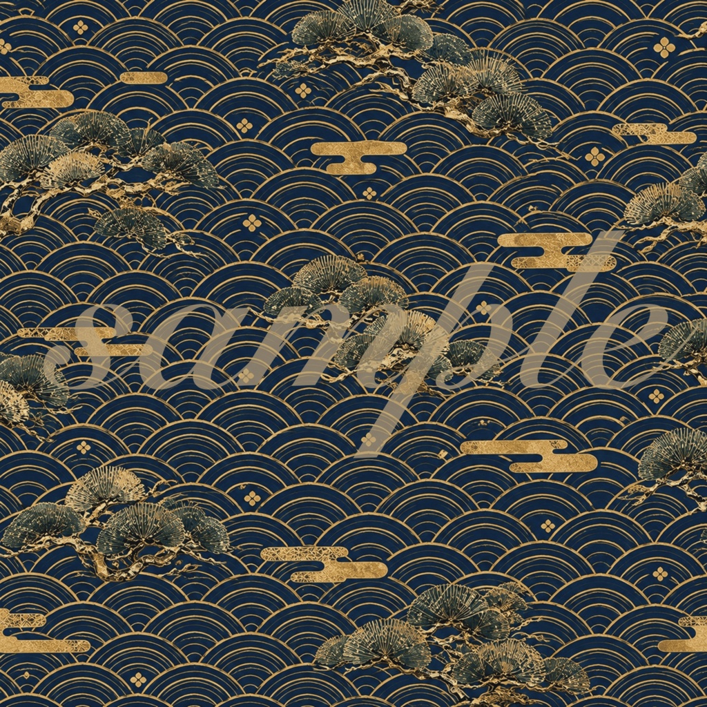 Japanese Autumn & Winter|和柄×秋冬のデジタルペーパー 8枚セット|ジャンクジャーナル・コラージュ素材
