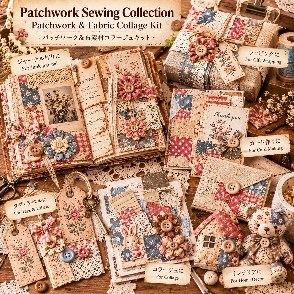 Patchwork Sewing Collection|Patchwork & Fabric Collage Kit