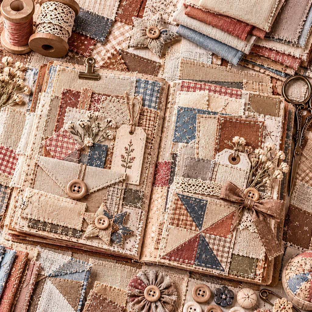 Patchwork Sewing Collection|Patchwork & Fabric Collage Kit