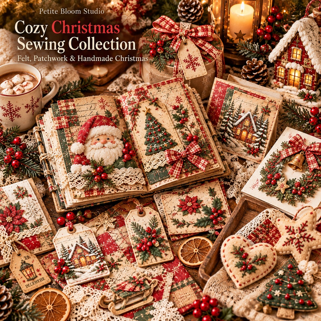 Cozy Christmas Sewing Collection|フェルト・パッチワーク・ハンドメイドクリスマス素材