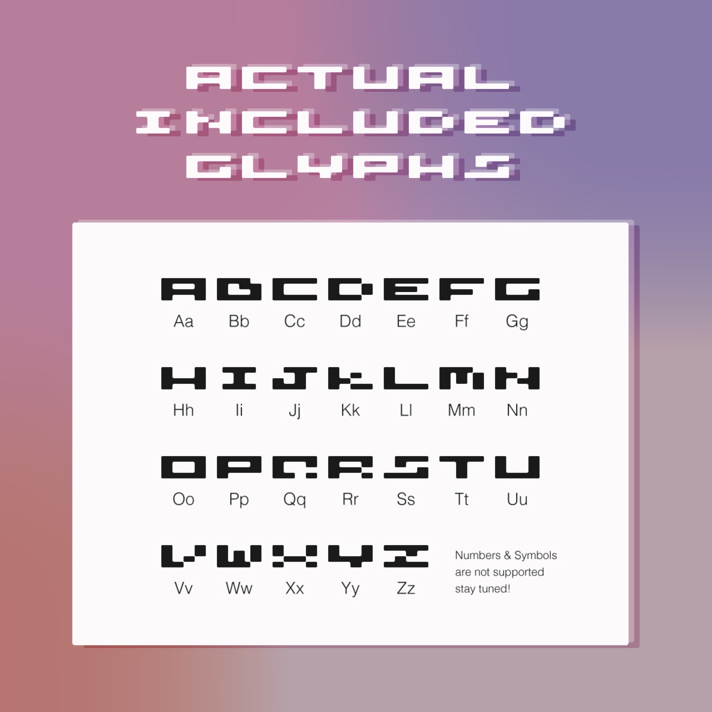 【フリーフォント】dots16_2w1h