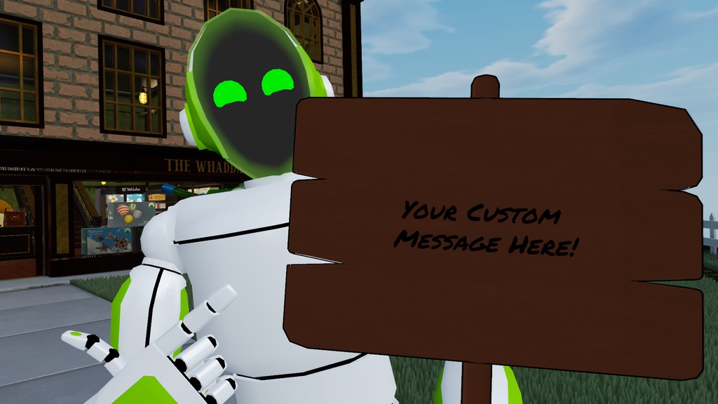 Whaddatoys - Toon Sign