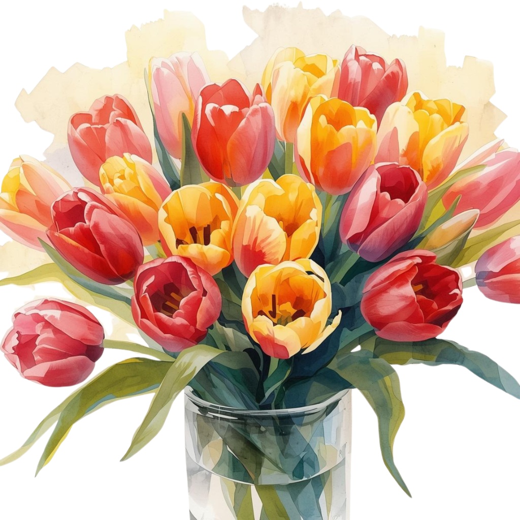 春夏の花 水彩クリップアートセット(12点 PNG透過)|手帳・カード・招待状・デザイン用,Spring & Summer Watercolor Flower Clipart Set (12 PNG Transparent) | Card, Planner, Invitation, Design