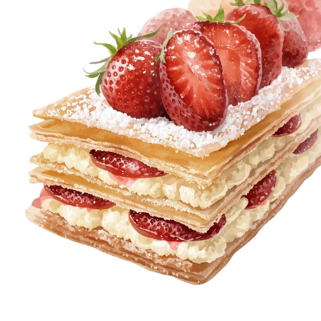 【商用利用OK】🍰 水彩スイーツ&カフェ クリップアート12点|ケーキ・マカロン・ティーポット PNG Watercolor Cafe Clipart Set