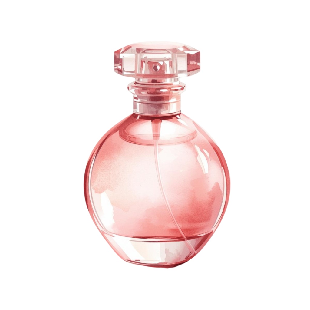 【商用利用OK】💄 水彩コスメ&メイクアップ クリップアート12点|リップ・香水・ブラシ PNG Watercolor Makeup Clipart Set