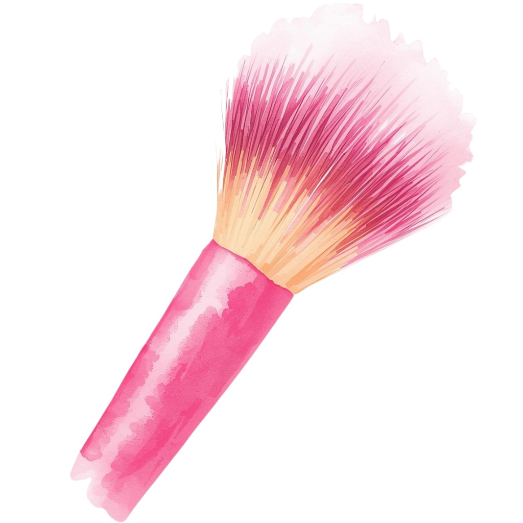 【商用利用OK】💄 水彩コスメ&メイクアップ クリップアート12点|リップ・香水・ブラシ PNG Watercolor Makeup Clipart Set