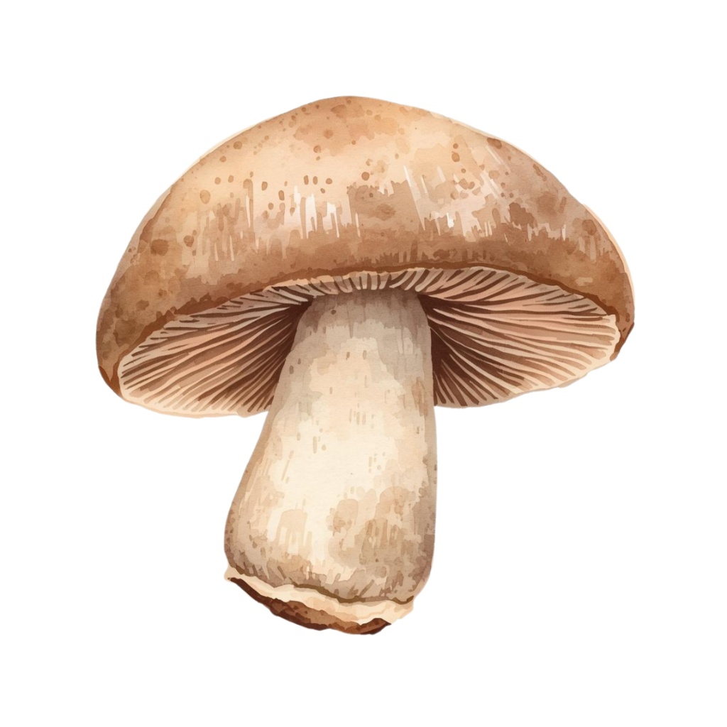 【商用利用OK】🍄 秋の森ときのこ 水彩クリップアート12点|可愛いマッシュルーム PNG Watercolor Mushroom Clipart Set