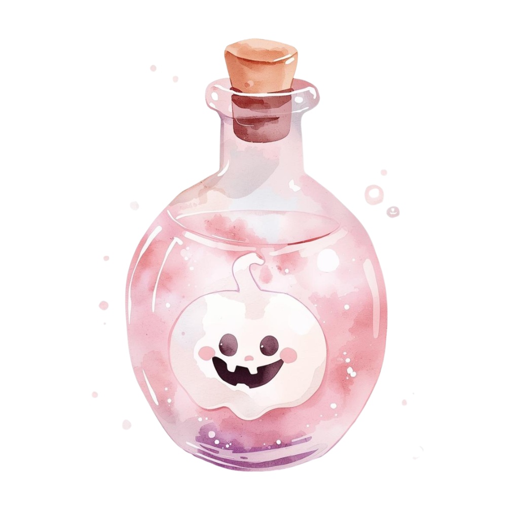 【商用利用OK】🎃 ゆめかわハロウィン 水彩クリップアート12点|可愛いおばけ・かぼちゃ PNG Kawaii Halloween Clipart Set