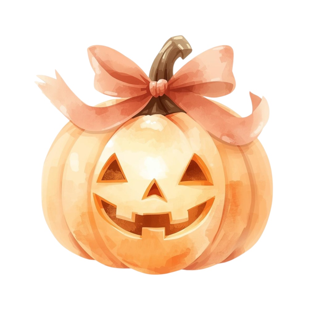 【商用利用OK】🎃 ゆめかわハロウィン 水彩クリップアート12点|可愛いおばけ・かぼちゃ PNG Kawaii Halloween Clipart Set