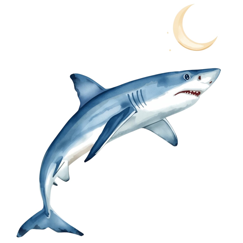 【商用利用OK】🦈 ゆめかわサメ 水彩クリップアート12点|可愛いシャーク PNG Kawaii Watercolor Shark Clipart Set