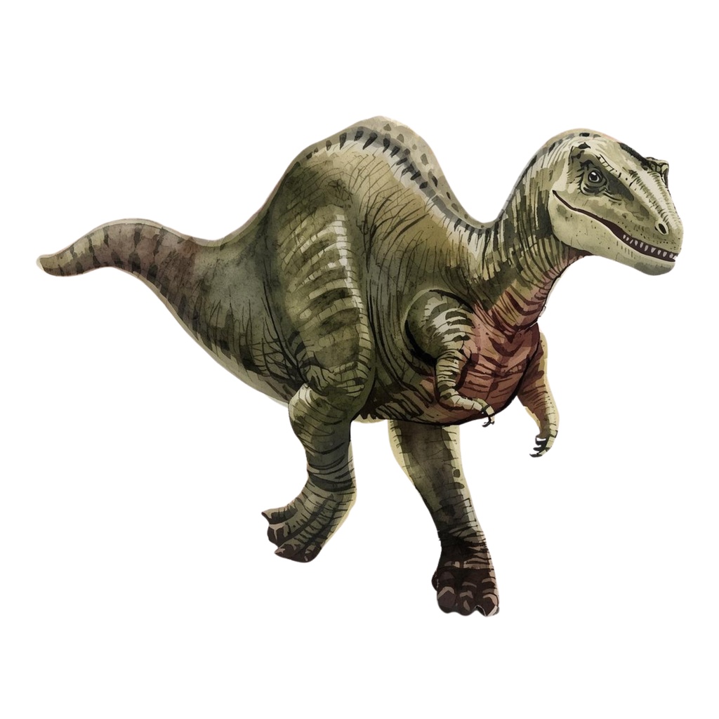 【商用利用OK】🦖 恐竜クリップアート12点 水彩リアル|ティラノサウルス・化石・卵・火山 PNG Dinosaur Watercolor Clipart Set