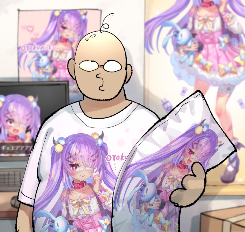 【立ち絵】メンヘラ男の娘立ち絵【表情19種】