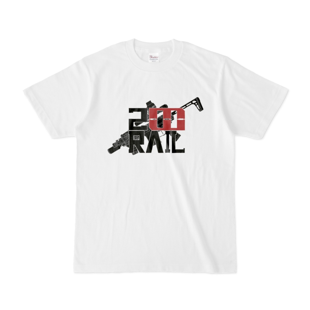【200mmRAIL】オリジナルTシャツ【ホワイト】