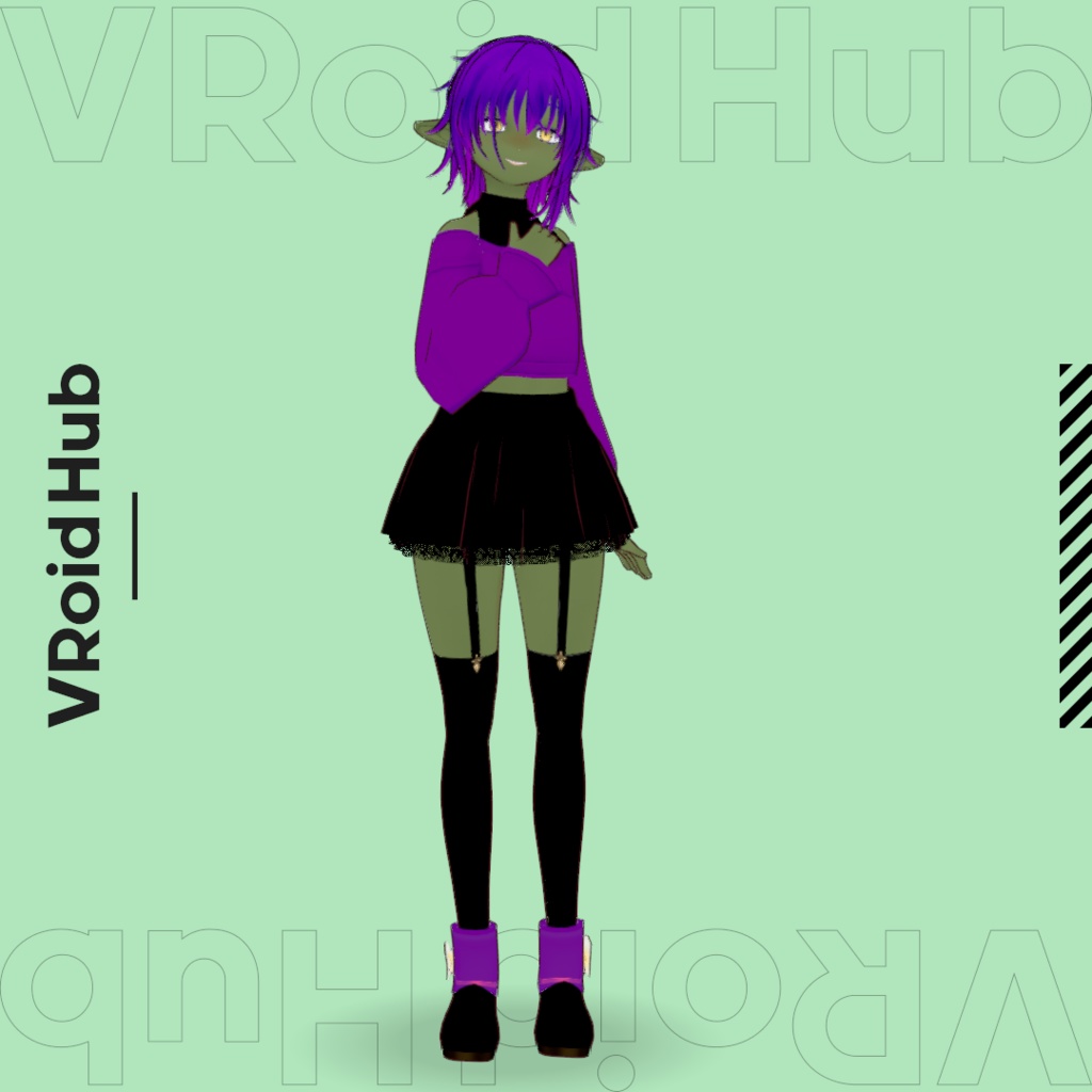 【VRoid】Ylva – Goblin VTuber Model (VRM)