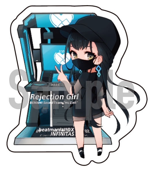 【２枚セット再販中】Rejection Girlステッカー②