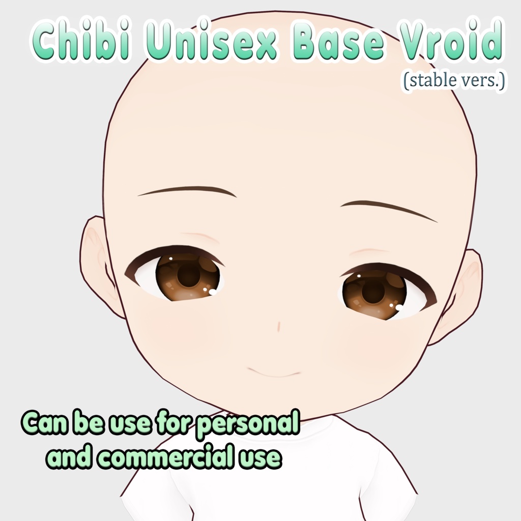 Chibi Female and Male Base Vroid (Stable.Vers)