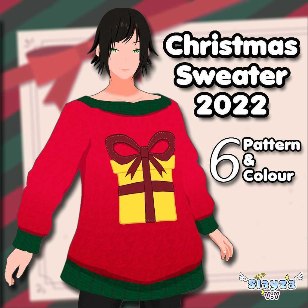 [VROID STABLE VERSION] 1 FREE AVAILABLE + 6 Christmas Ugly Sweater 2022