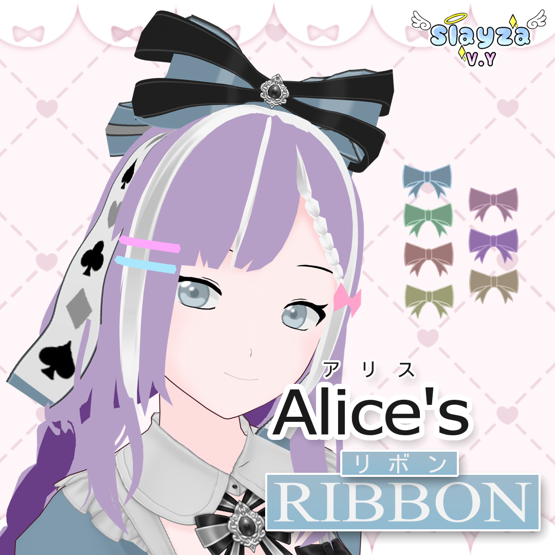 [VROID] 7 Alice's Ribbon Presets | アリス リボン - V.Y Atelier - BOOTH