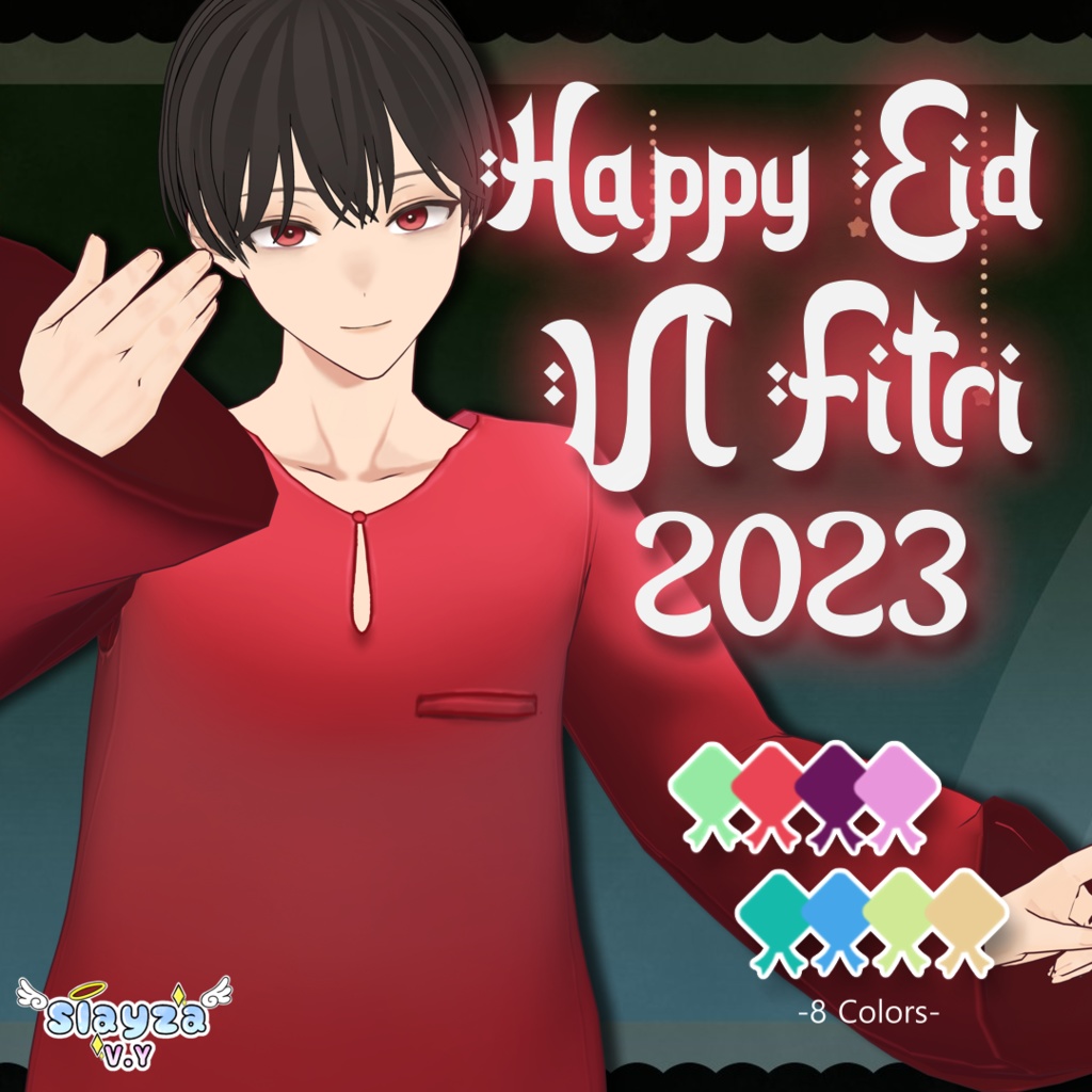 [VROID] Happy Eid Ul Fitri 2023 Outfit for Male Vers.1