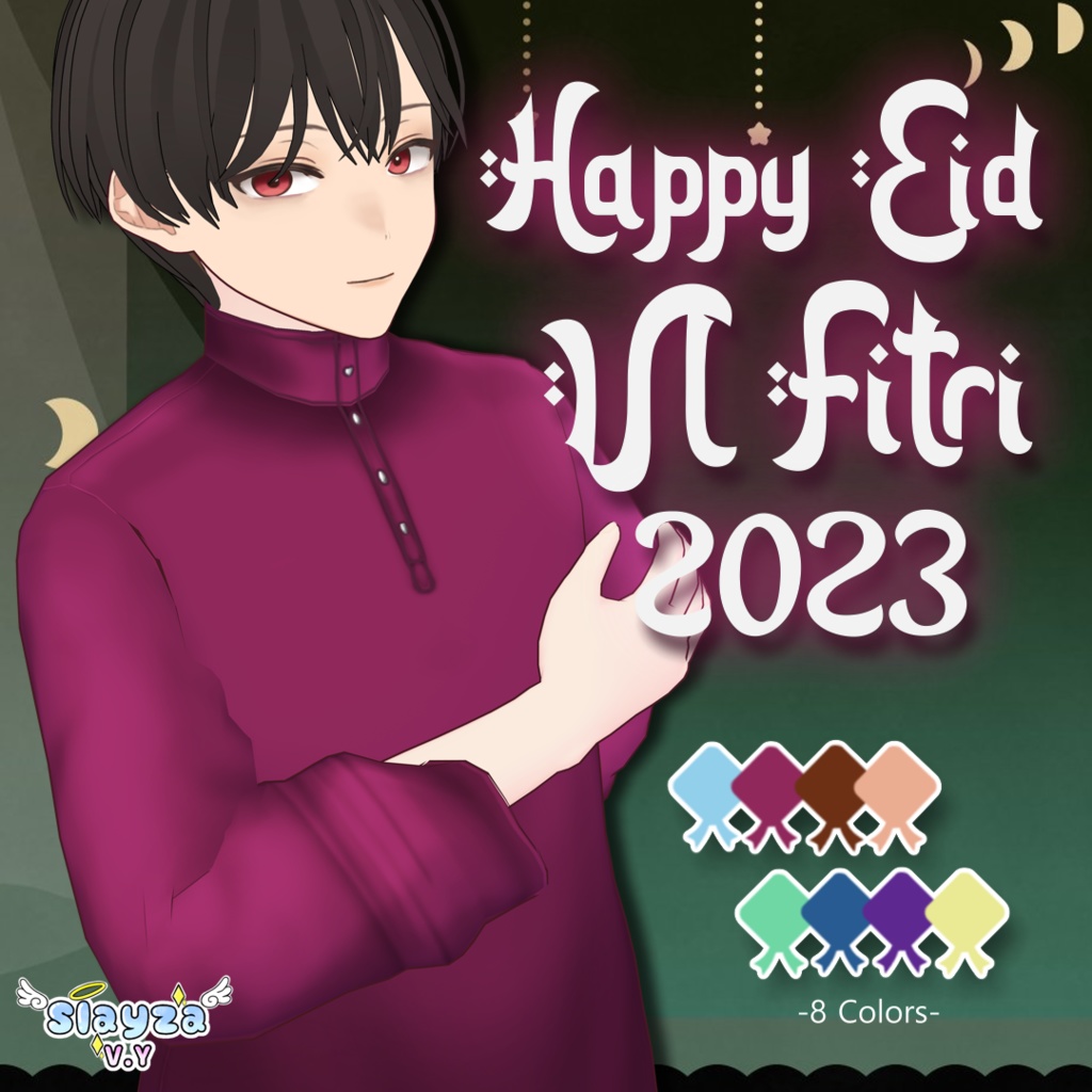 [VROID] Happy Eid Ul Fitri 2023 Outfit for Male Vers.2