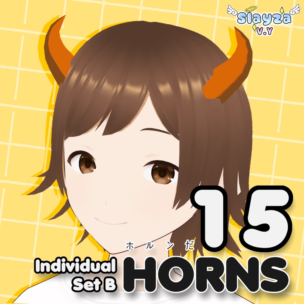 [VROID] 15 Animal Horns Style Preset (INDIVIDUAL SET B)