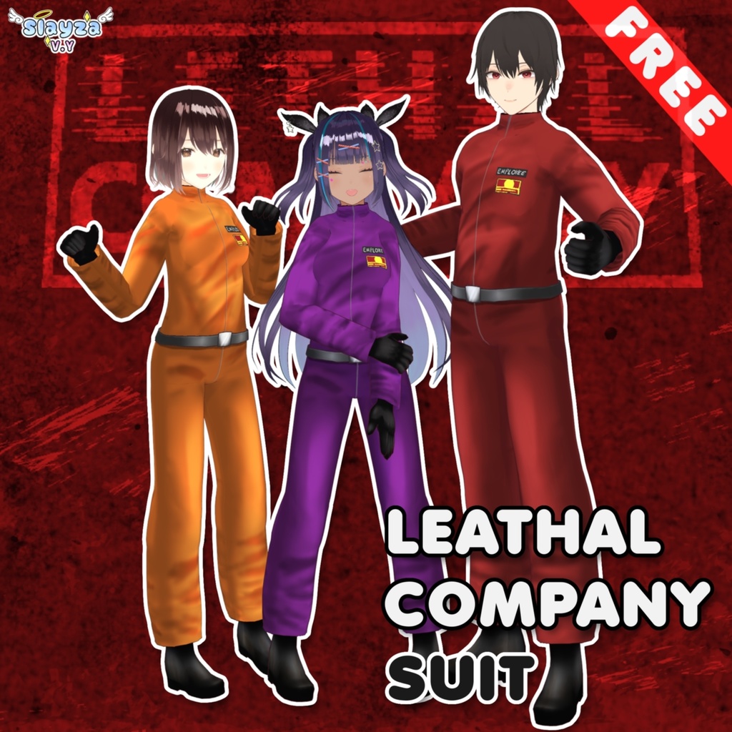 [VROID] FREE Unisex Lethal Company Bodysuits 2024