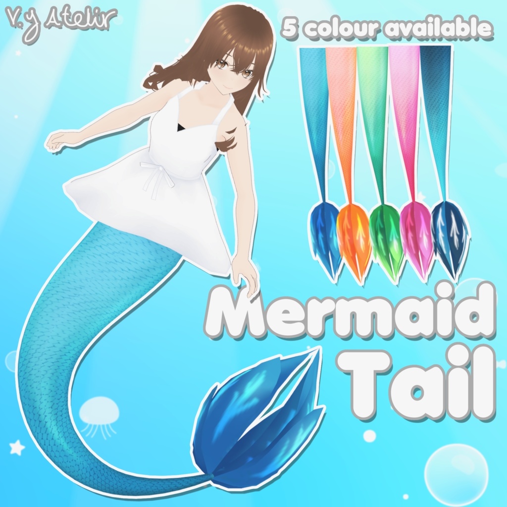 [VROID] Mermaid tail TEXTURES ONLY 2024