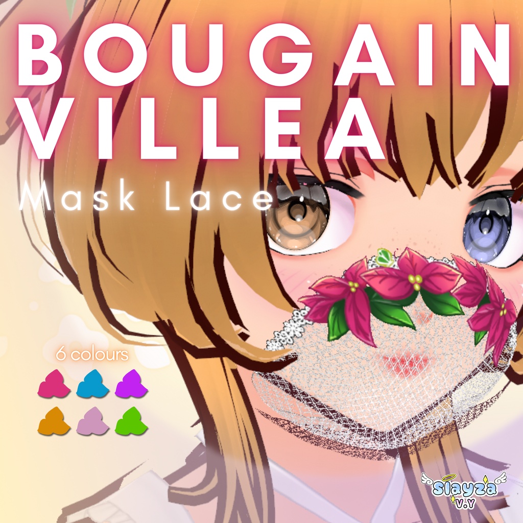 [VROID] Bougainvillea Mask Lace 2026