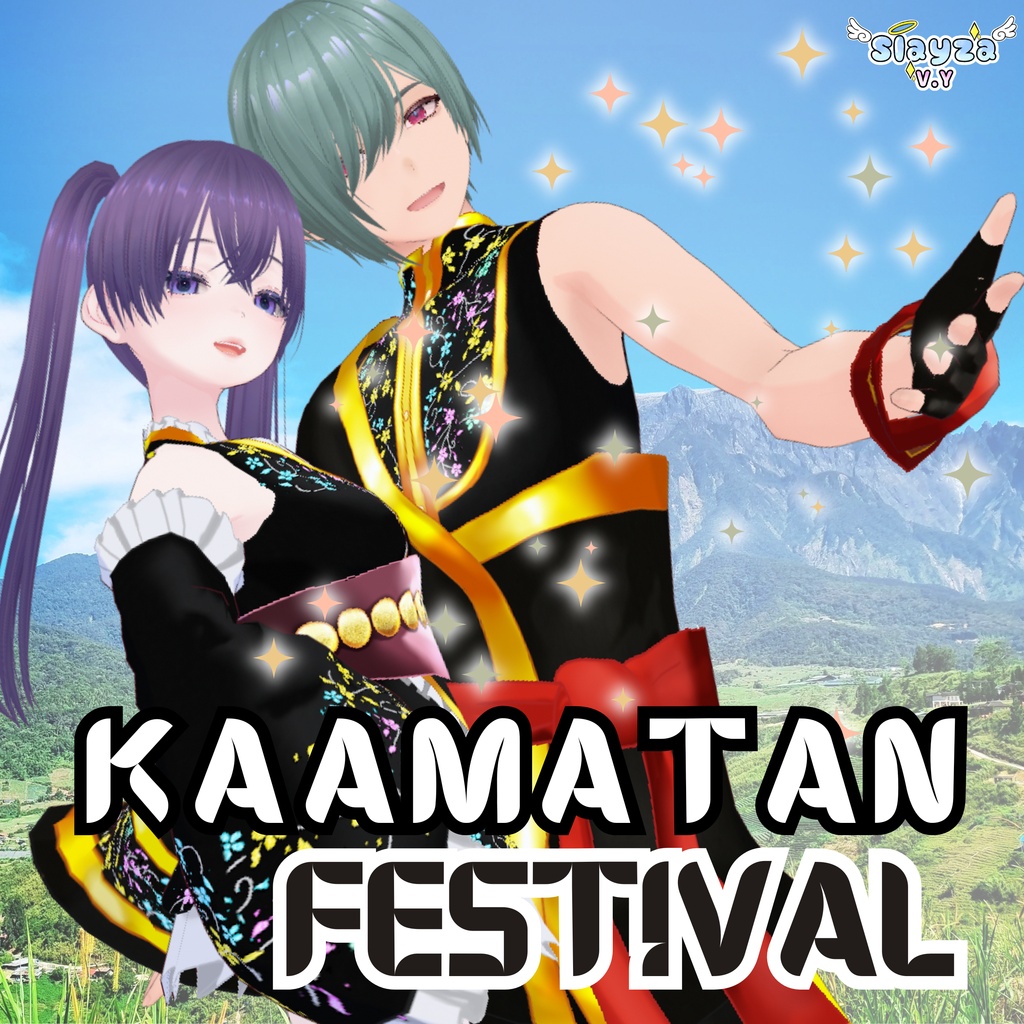 [VROID] Kaamatan Festival Male and Female Outfit 2026