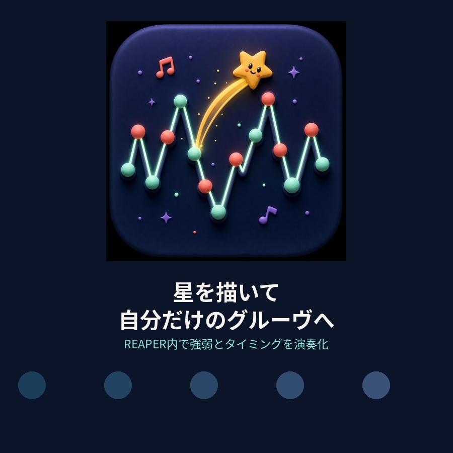 星を描いて自分だけのノリへ｜REAPER用MIDIグルーヴ制作ツール
