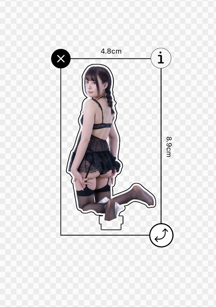 アクリルスタンド BLACK 座り